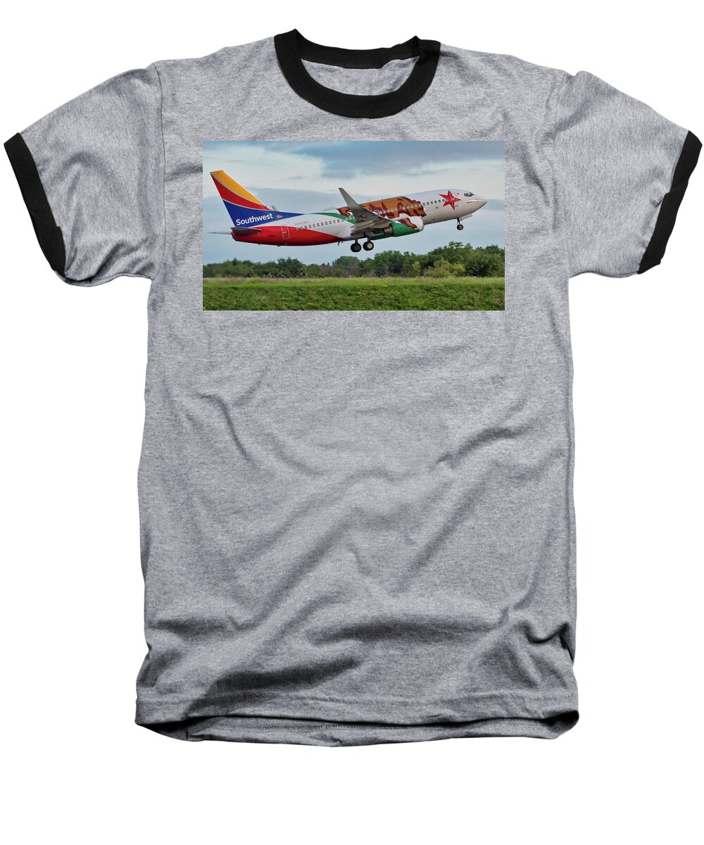737 Baseball T-Shirt featuring the photograph California One by Guy Whiteley