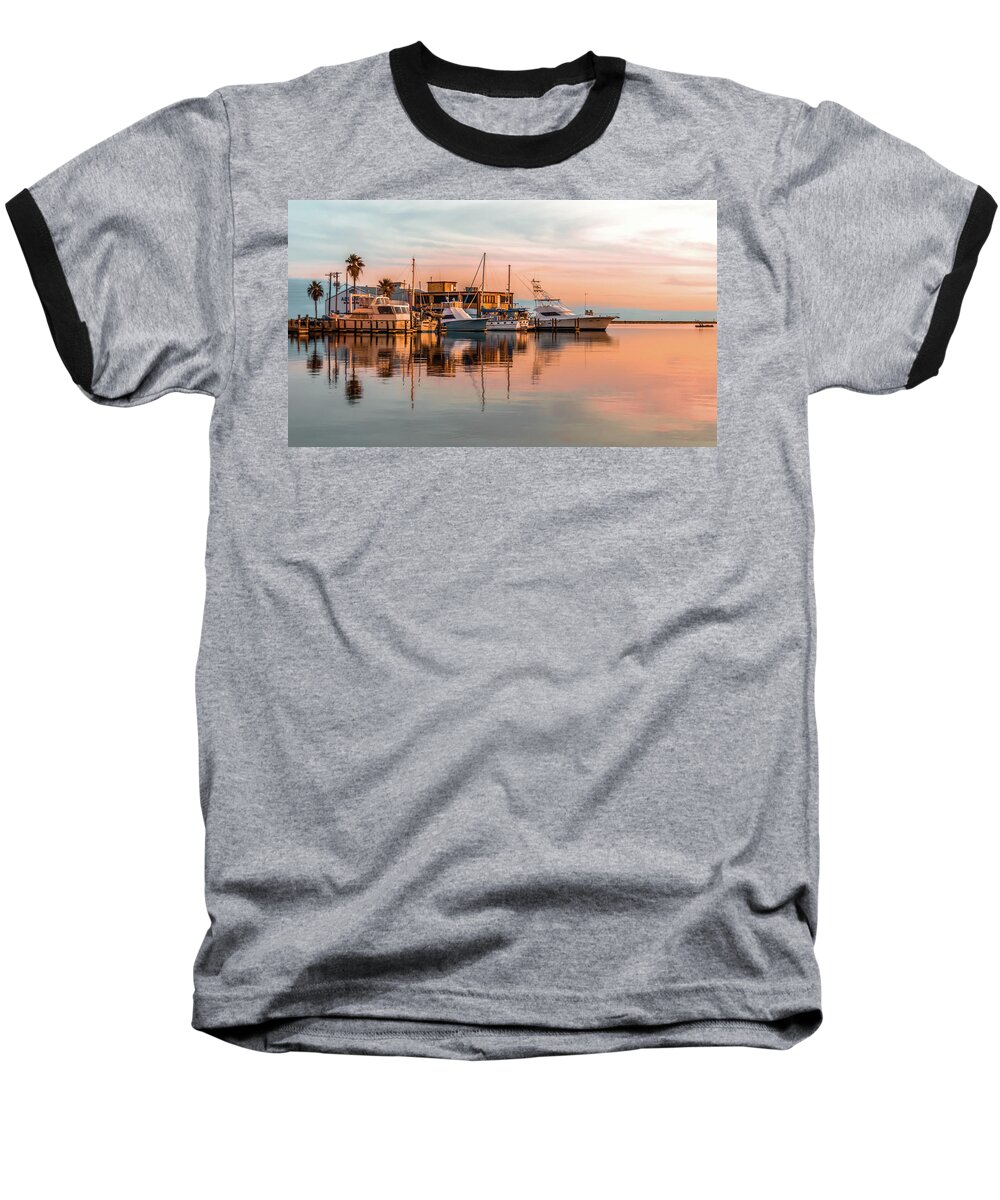 Sunset Baseball T-Shirt featuring the photograph Calming Sunset 2 by Leticia Latocki