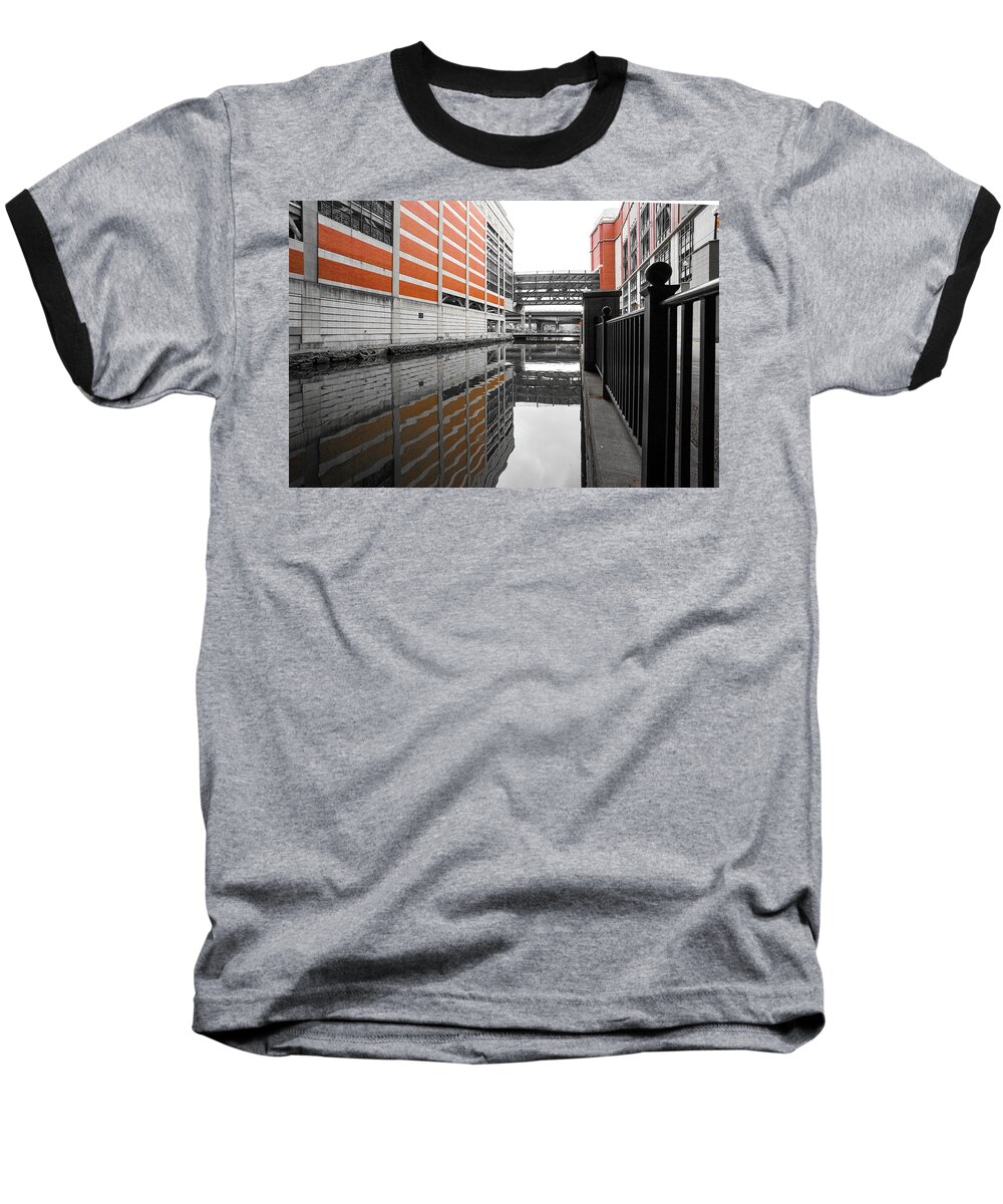 Lines Baseball T-Shirt featuring the photograph Canal by Christopher Brown
