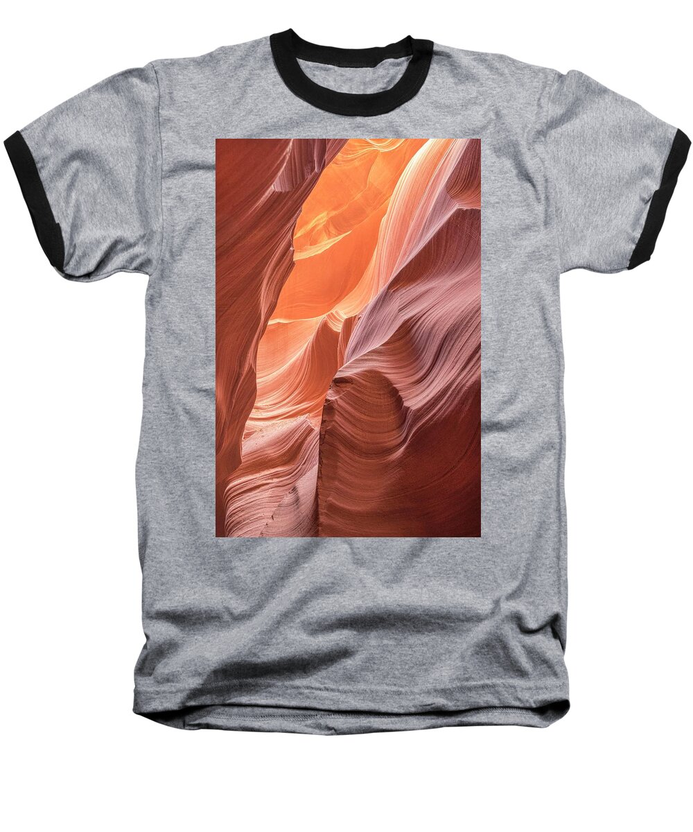 Antelope Canyon Baseball T-Shirt featuring the photograph Canyon Magic by Jeanne May
