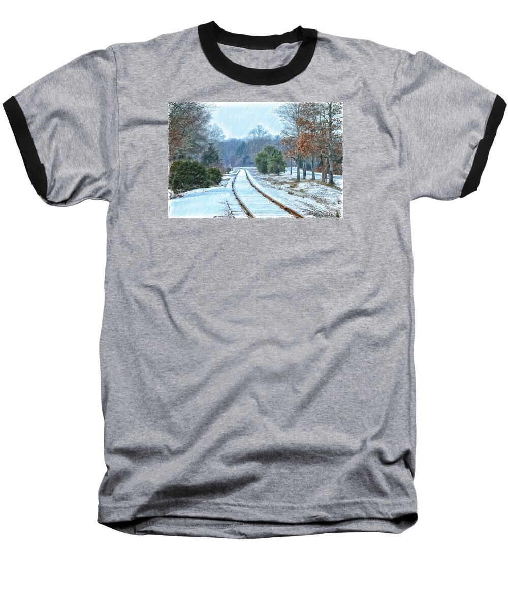 Cape Cod Baseball T-Shirt featuring the photograph Cape Cod Rail And Trail by Constantine Gregory