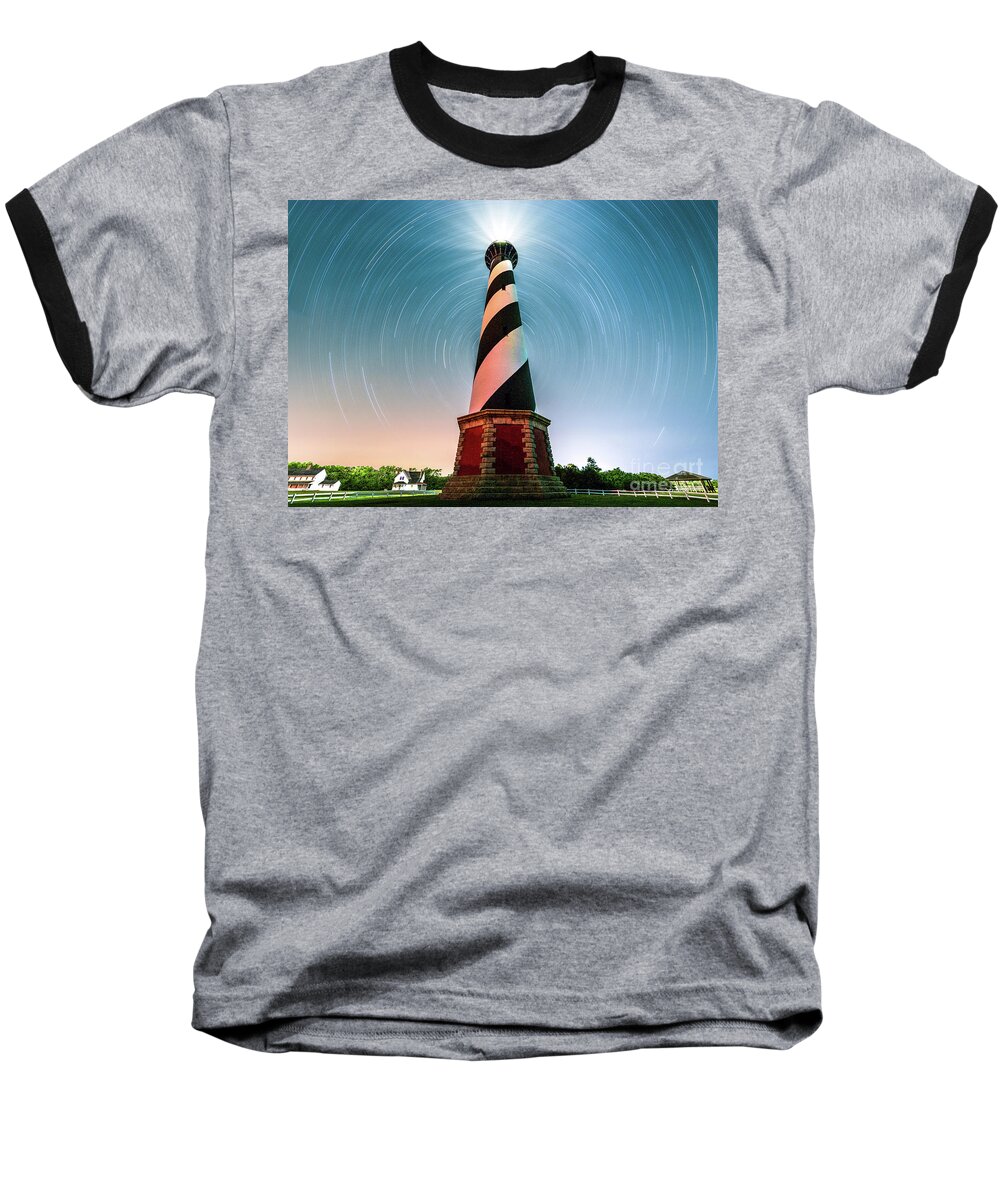 Cape Hatteras Light House Baseball T-Shirt featuring the photograph Cape Hatteras Portal by Robert Loe