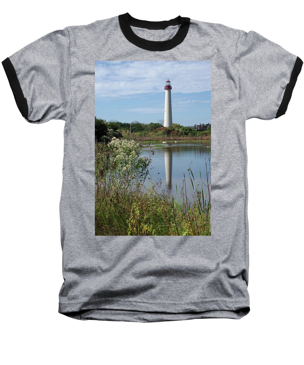 Cape May Baseball T-Shirt featuring the photograph Cape May Lighthouse II by Greg Graham