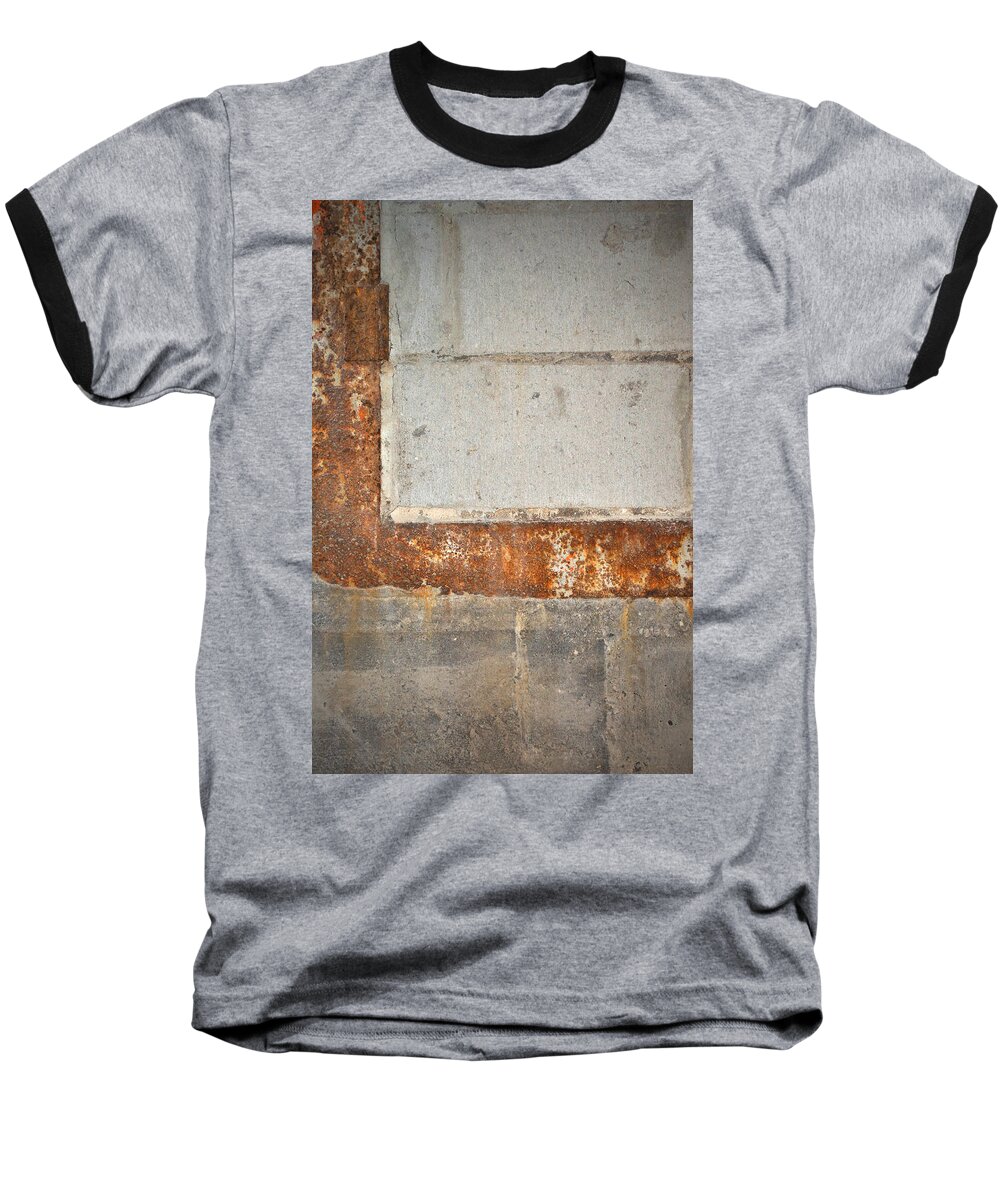 Architecture Baseball T-Shirt featuring the photograph Carlton 14 - abstract concrete wall by Tim Nyberg