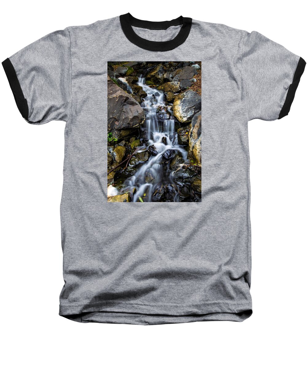 Water Baseball T-Shirt featuring the photograph Cascade by Keith Hawley