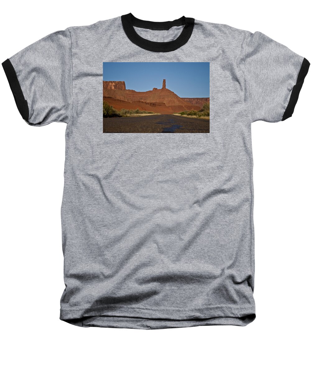 Arch Baseball T-Shirt featuring the photograph Castleton Valley by Jedediah Hohf