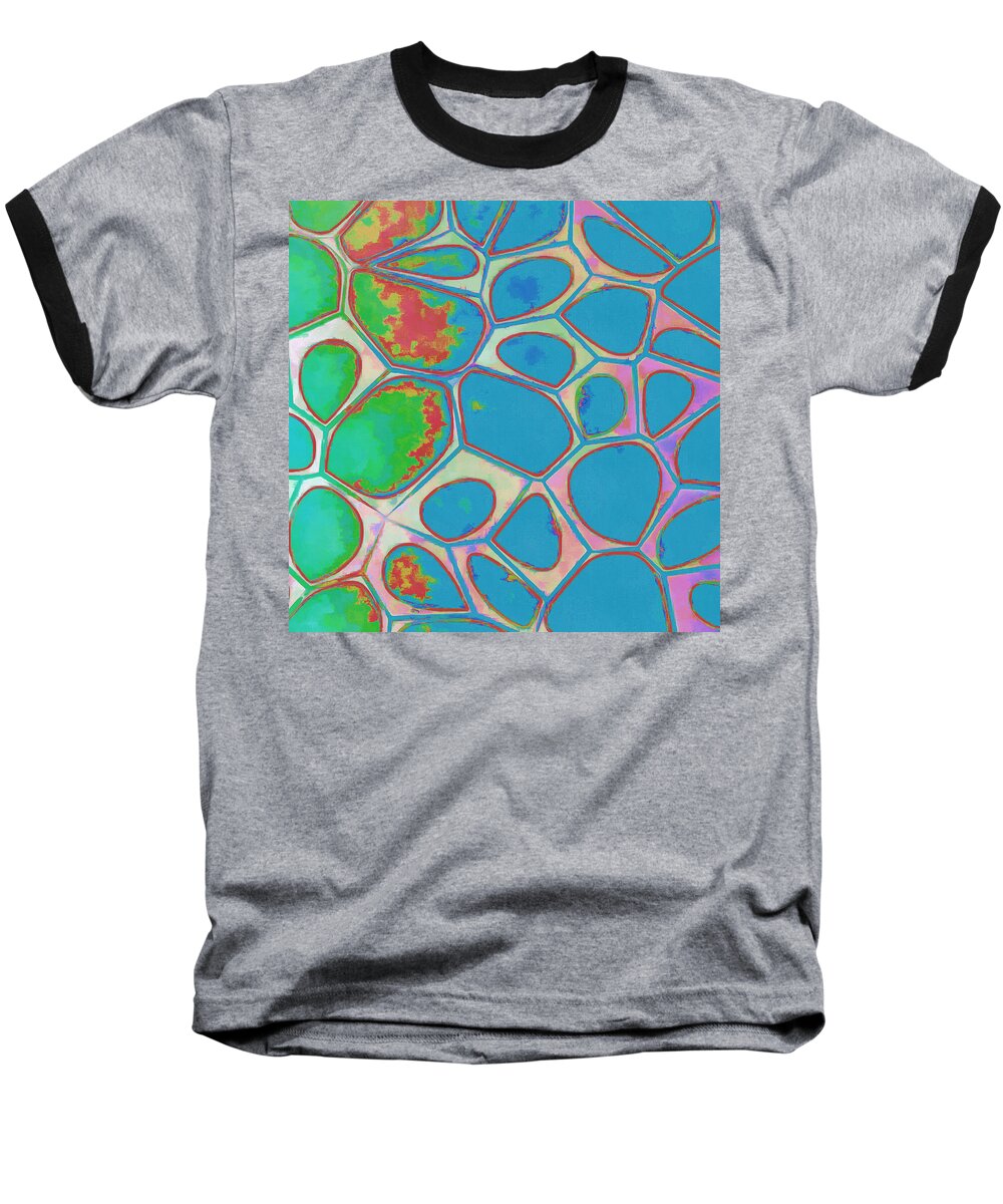 Painting Baseball T-Shirt featuring the photograph Cells Abstract Three by Edward Fielding