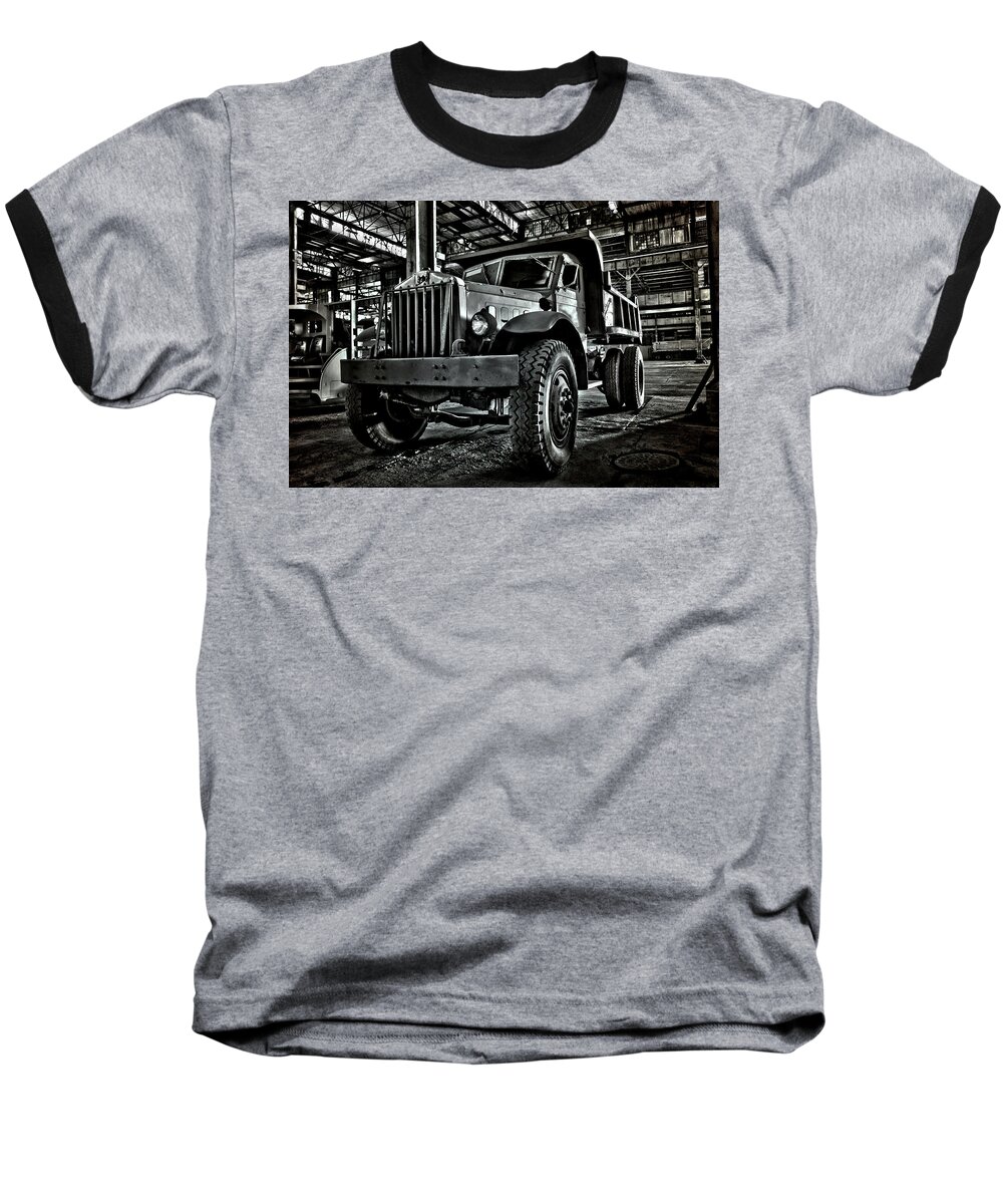 Truck Baseball T-Shirt featuring the photograph Chain Drive Sterling by Luke Moore
