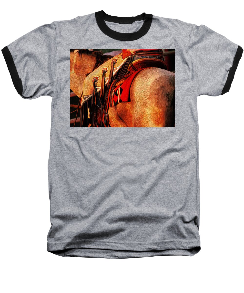 Chaps Baseball T-Shirt featuring the photograph Chaps by Laddie Halupa