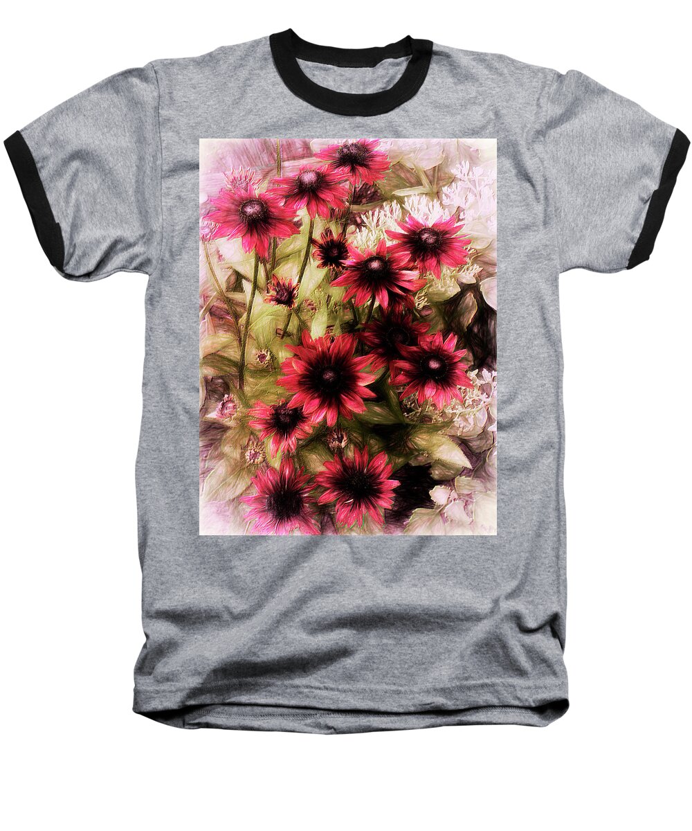 Flora Baseball T-Shirt featuring the photograph Cherry Brandy by Leslie Montgomery