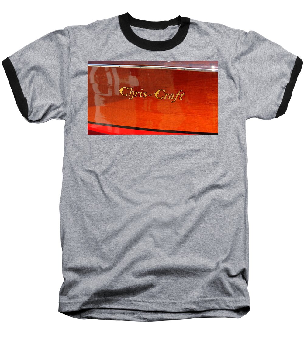 Logo Baseball T-Shirt featuring the photograph Chris Craft Logo by Michelle Calkins