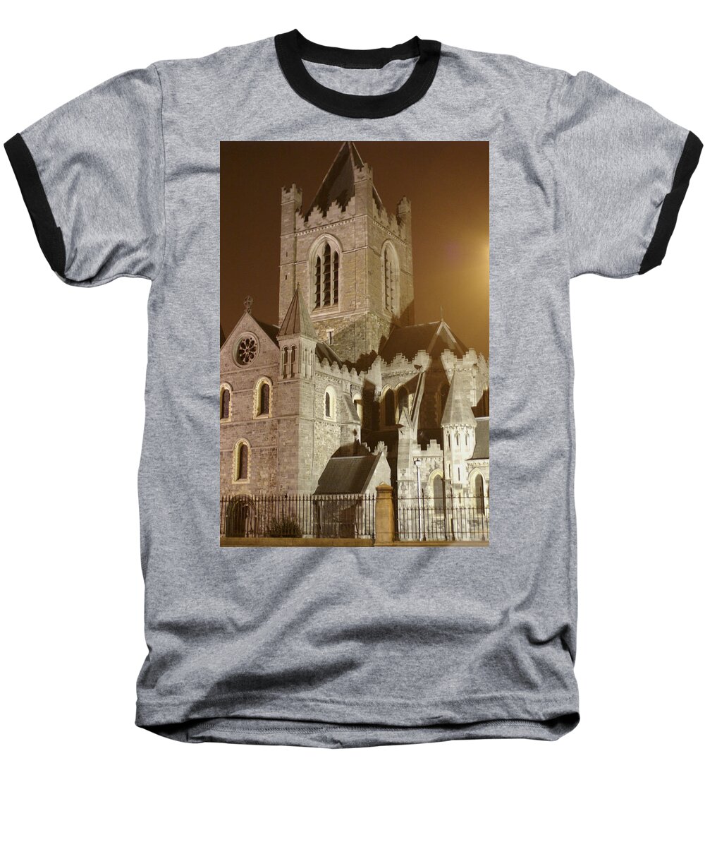 Church Baseball T-Shirt featuring the photograph Christ Church Dublin Ireland by Henri Irizarri
