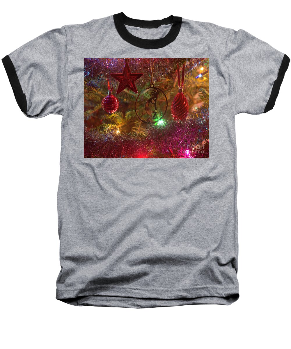 Christmas Baseball T-Shirt featuring the photograph Christmas ornaments by Agnes Caruso