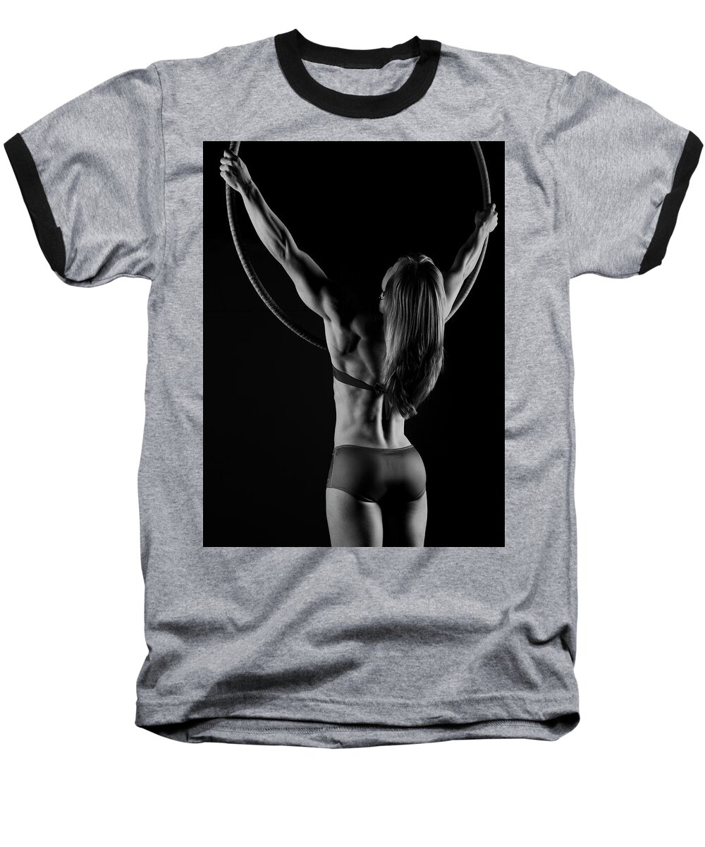 Hoop Baseball T-Shirt featuring the photograph Circle and Strength by Monte Arnold