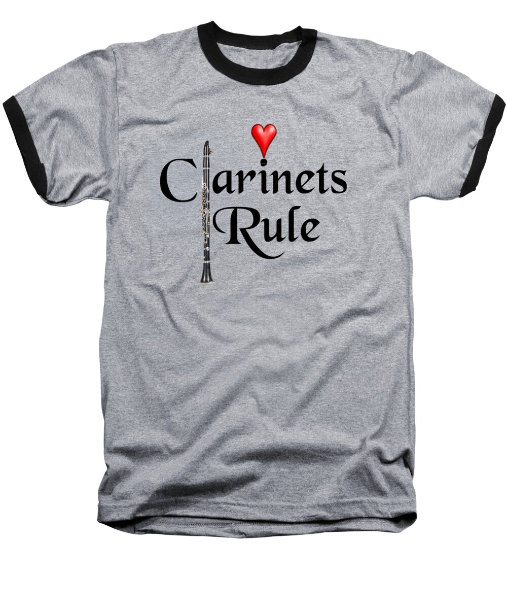 clarinets Rule Baseball T-Shirt featuring the photograph Clarinets Rule by M K Miller