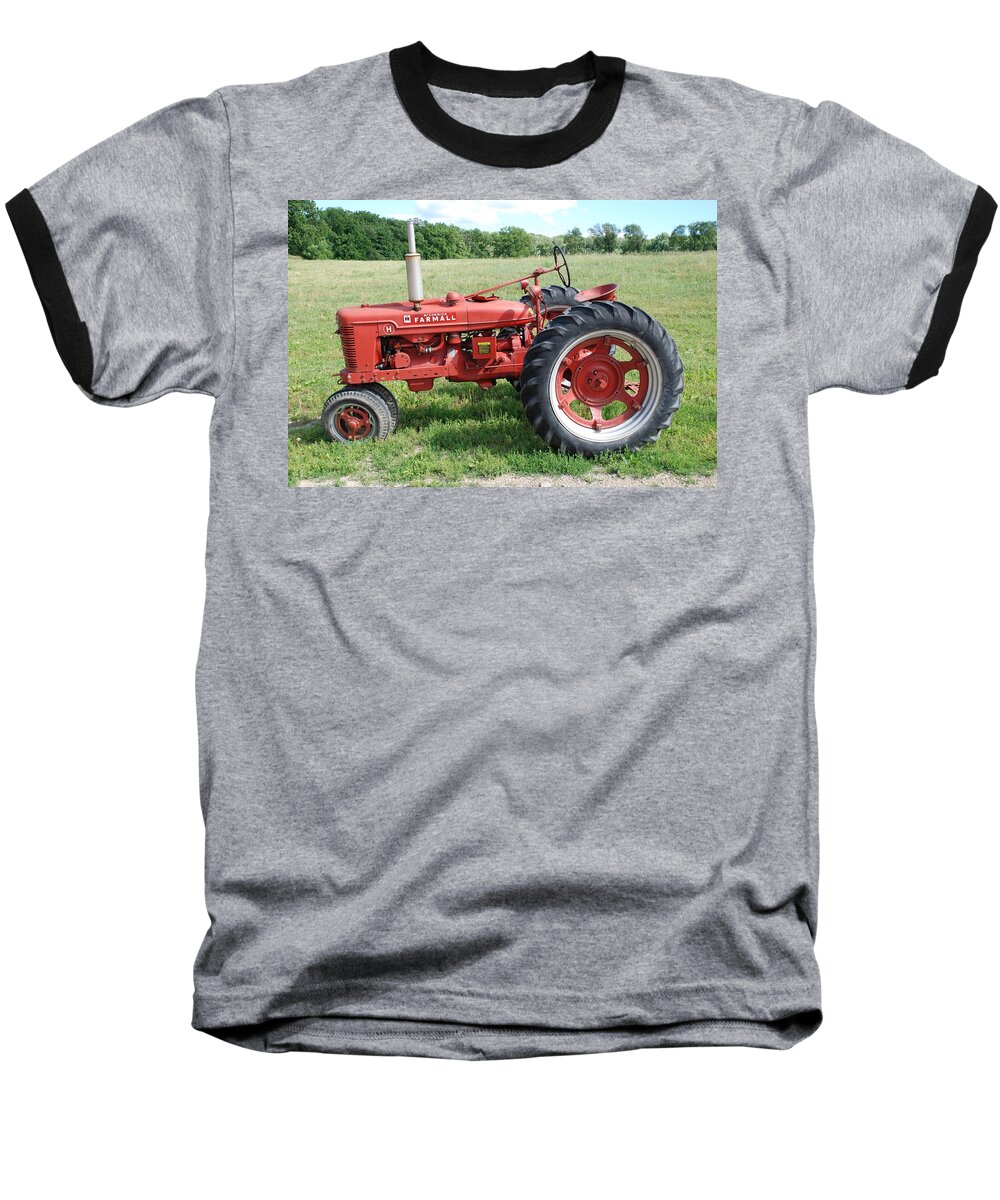 Farm Baseball T-Shirt featuring the photograph Classic Tractor by Richard Bryce and Family