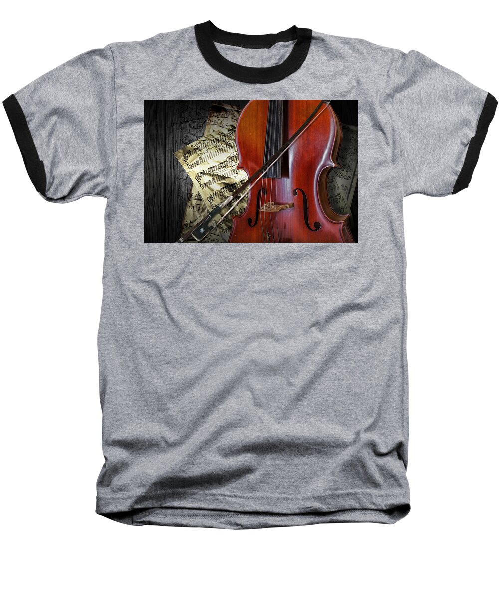 Cello Baseball T-Shirt featuring the photograph Classical Cello by Randall Nyhof