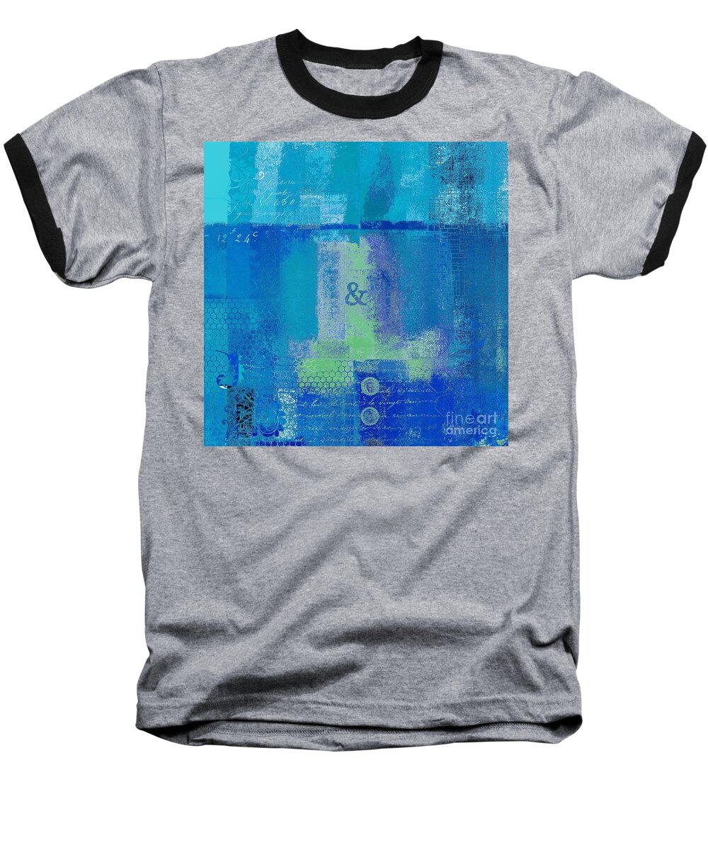 Blue Baseball T-Shirt featuring the digital art Classico - s03c06 by Variance Collections