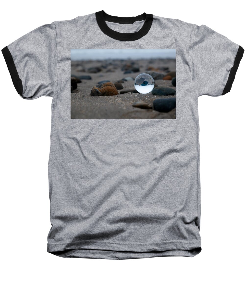 Capitola Baseball T-Shirt featuring the photograph Clear Rock by Lora Lee Chapman