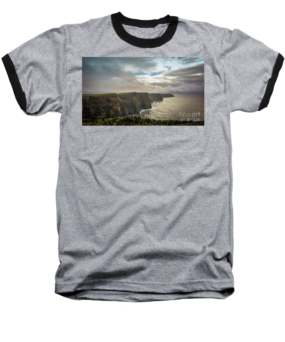 Cliffs Of Moher Baseball T-Shirt featuring the photograph Cliffs of Moher by Agnes Caruso