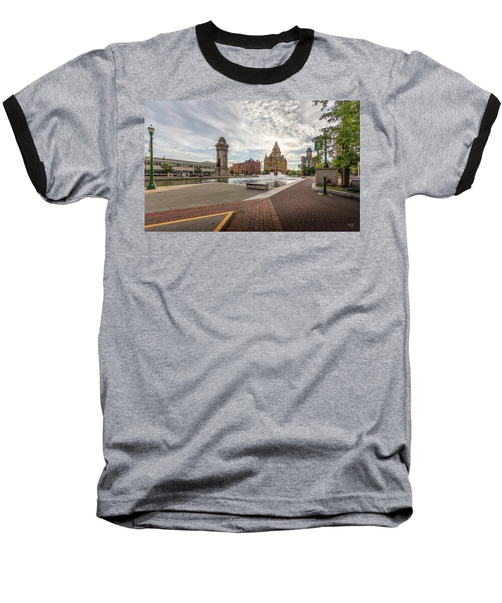 Syracuse Baseball T-Shirt featuring the photograph Clinton Square by Everet Regal