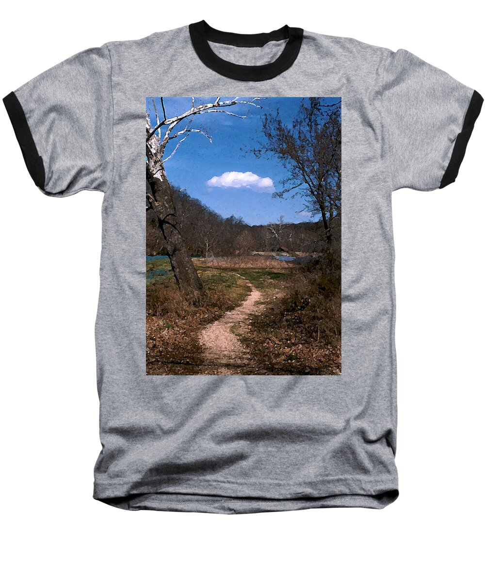 Landscape Baseball T-Shirt featuring the photograph Cloud Destination by Steve Karol