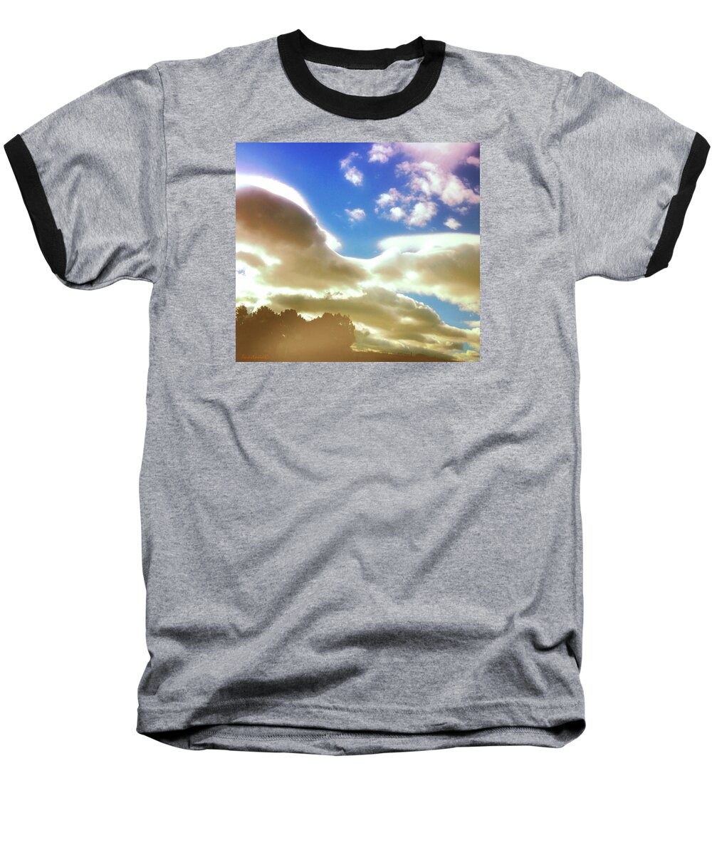 Landscape Baseball T-Shirt featuring the photograph Cloud Drama Over Sangre de Cristos by Anastasia Savage Ealy