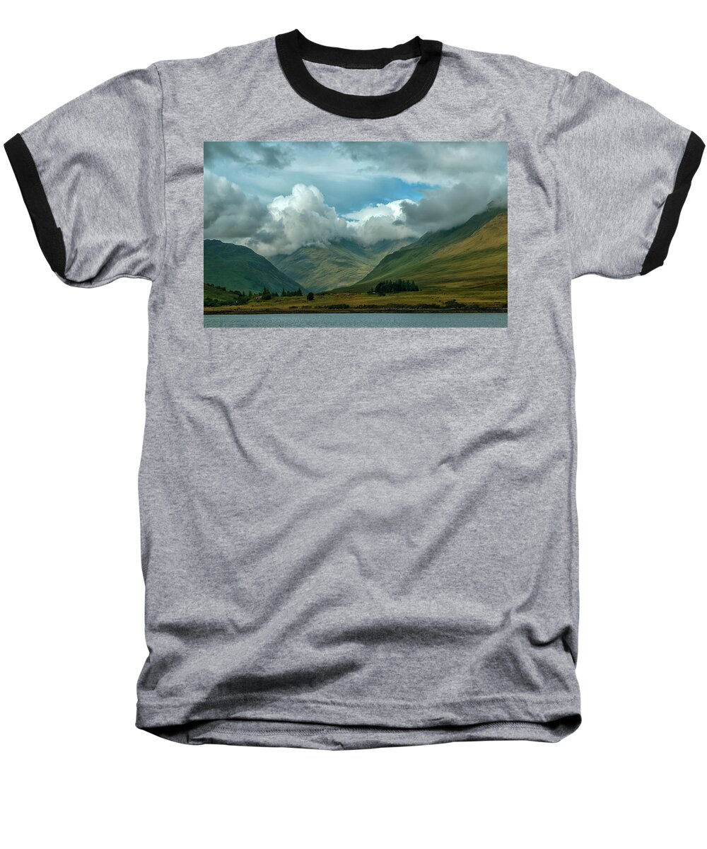 Connemara Baseball T-Shirt featuring the photograph Cloudy afternoon in Connemara by Jaroslaw Blaminsky