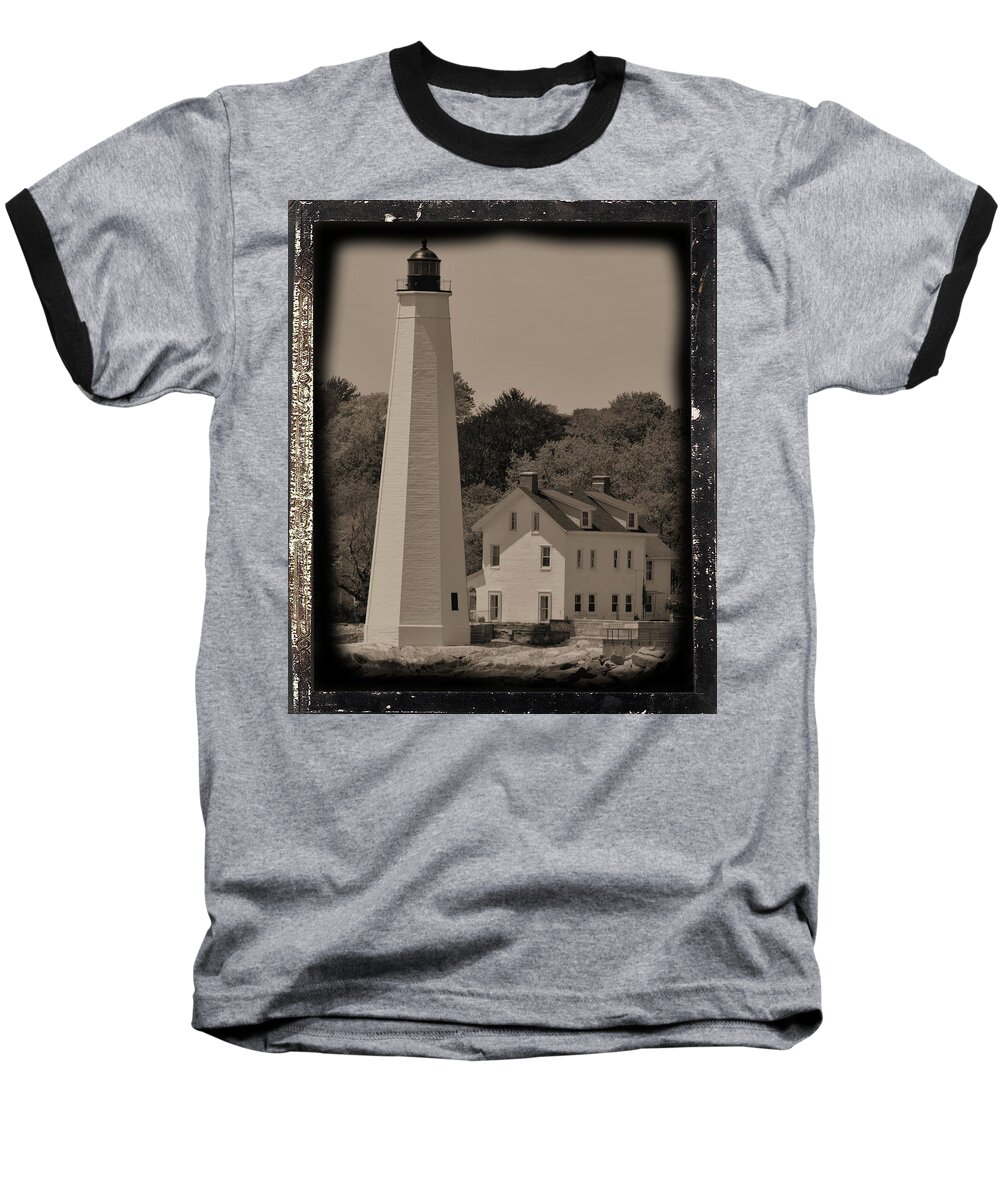 Lighthouse Baseball T-Shirt featuring the photograph Coastal Lighthouse 2 by Charles HALL
