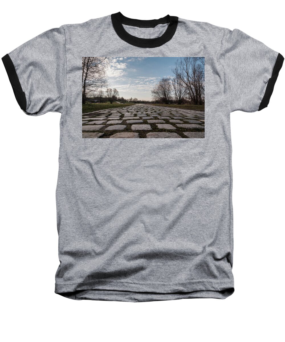 Cobble-stones Baseball T-Shirt featuring the photograph Cobble-stones by Sergey Simanovsky