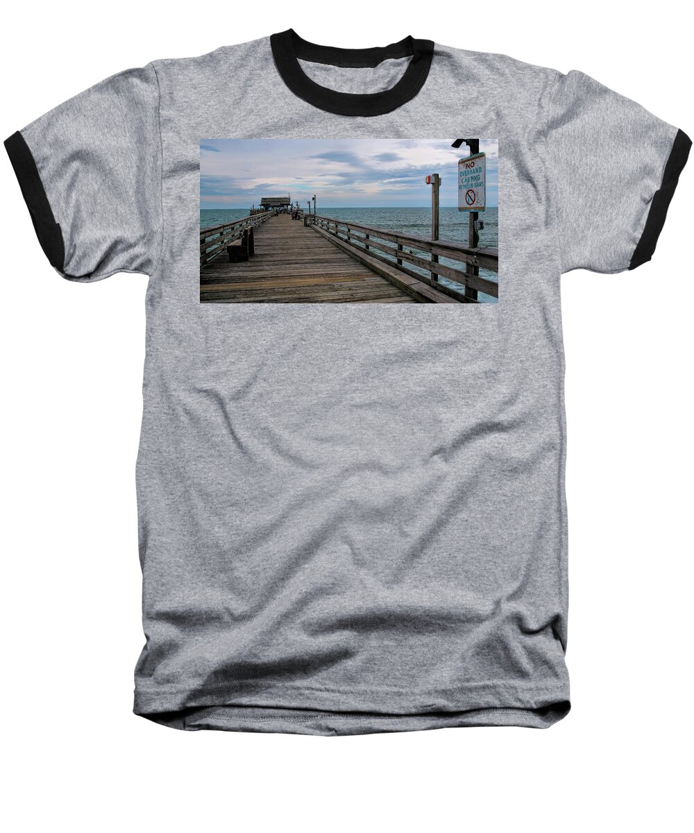 Pat Cook Baseball T-Shirt featuring the photograph Cocoa Beach by Pat Cook