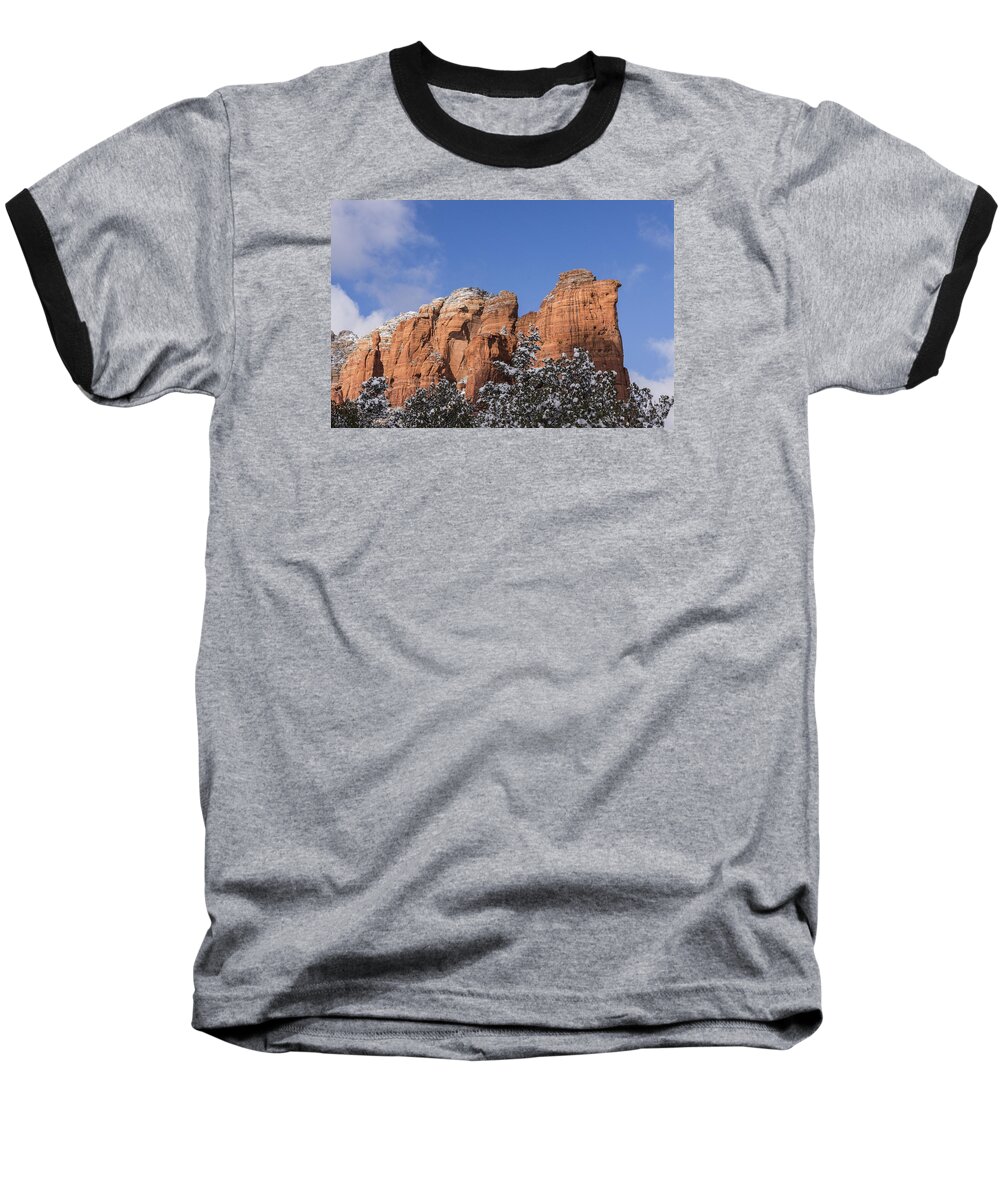 Sedona Baseball T-Shirt featuring the photograph Coffee Pot leads the Way by Laura Pratt
