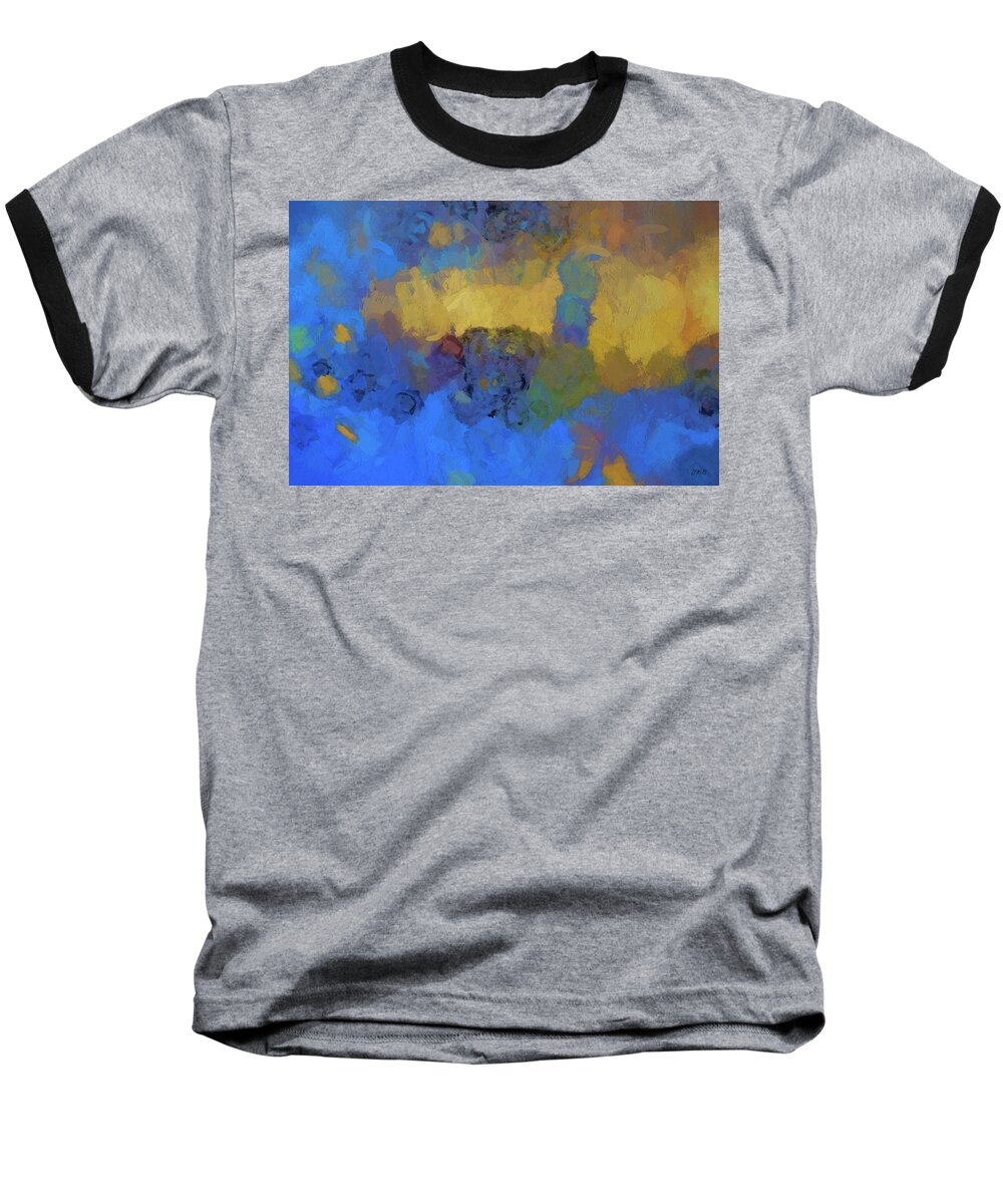 Abstract Baseball T-Shirt featuring the digital art Color Abstraction LVIII by David Gordon