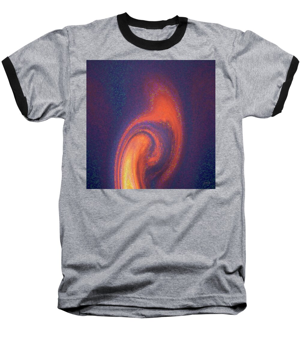Abstract Baseball T-Shirt featuring the digital art Color Abstraction XLII by David Gordon