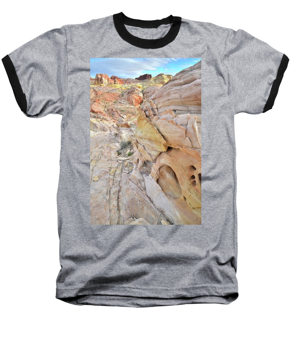 Valley Of Fire State Park Baseball T-Shirt featuring the photograph Color at Valley of Fire State Park by Ray Mathis