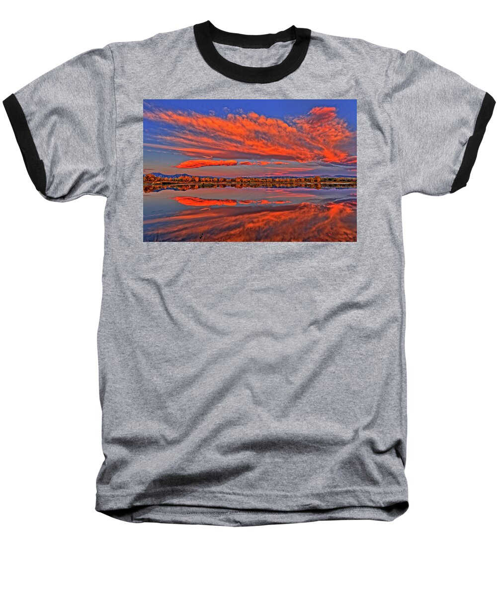 Fall Baseball T-Shirt featuring the photograph Colorful Fall Morning by Scott Mahon