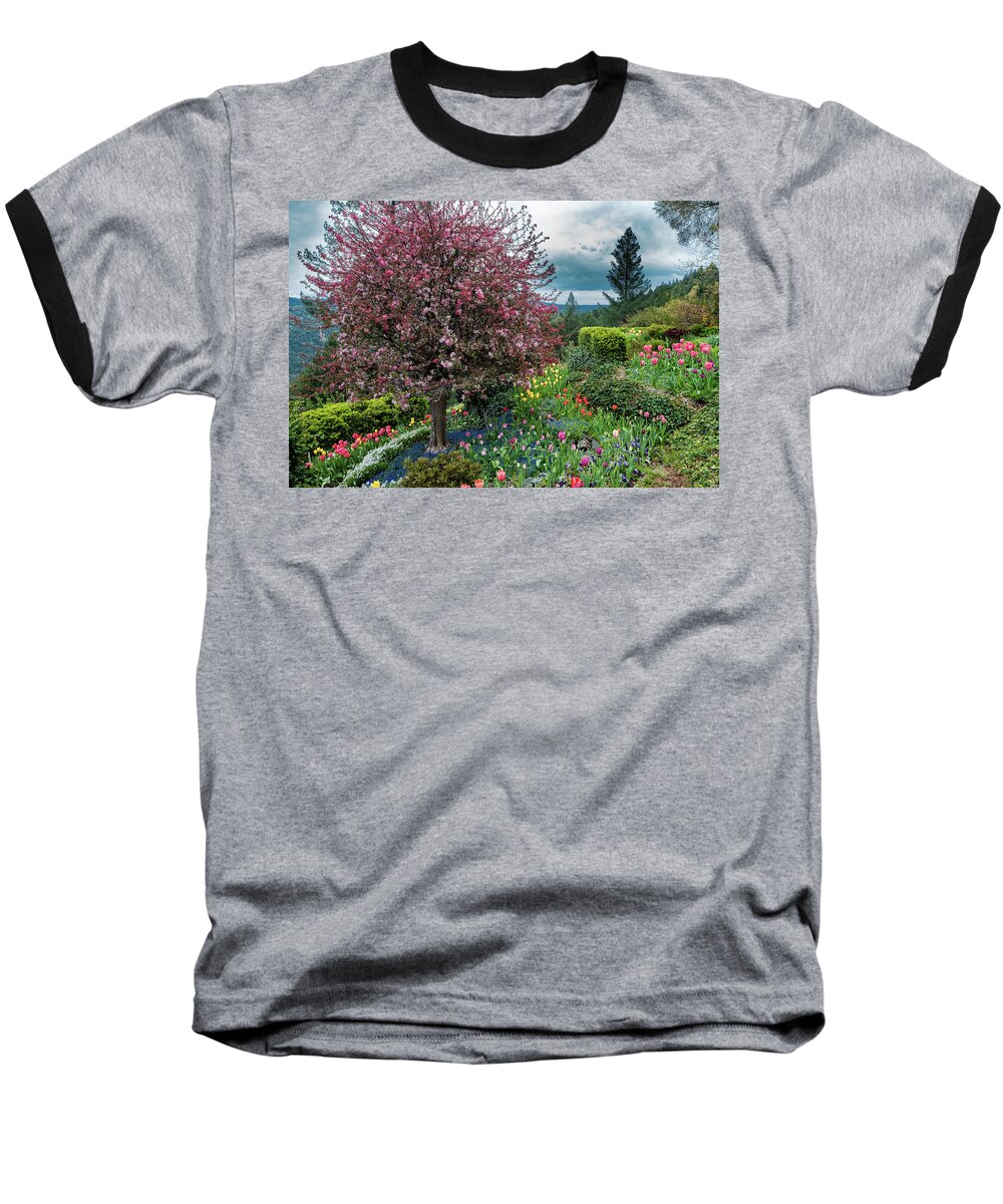 Ananda Village Baseball T-Shirt featuring the photograph Colorful Paradise by Robin Mayoff