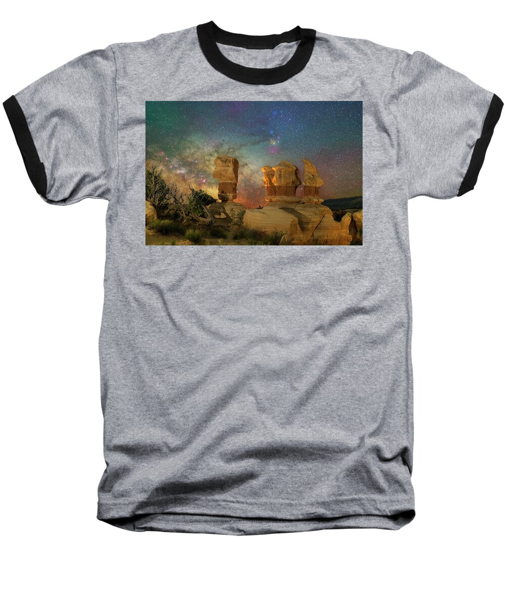 Astronomy Baseball T-Shirt featuring the photograph Colors of Darkness by Ralf Rohner