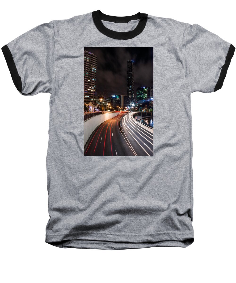 Color Baseball T-Shirt featuring the photograph Colors Of The City by Parker Cunningham