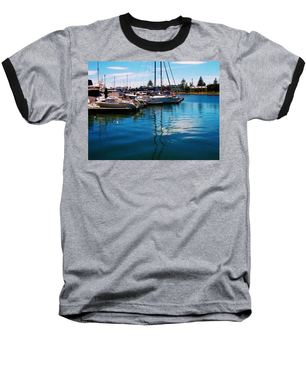 Dock Baseball T-Shirt featuring the photograph Coming In To Dock by Mark Blauhoefer