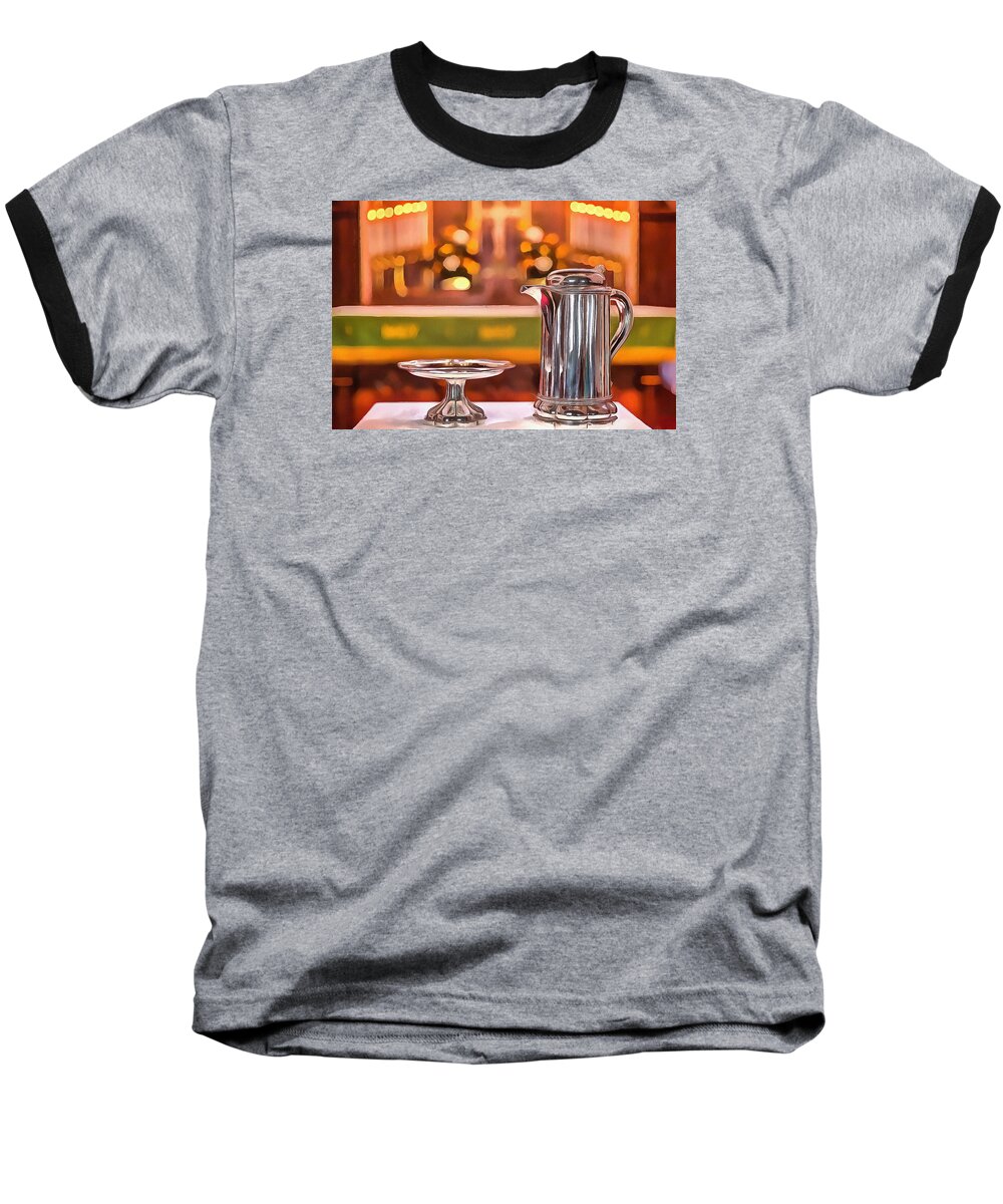 Communion Baseball T-Shirt featuring the photograph Communion Silver 1800 by Jim Proctor