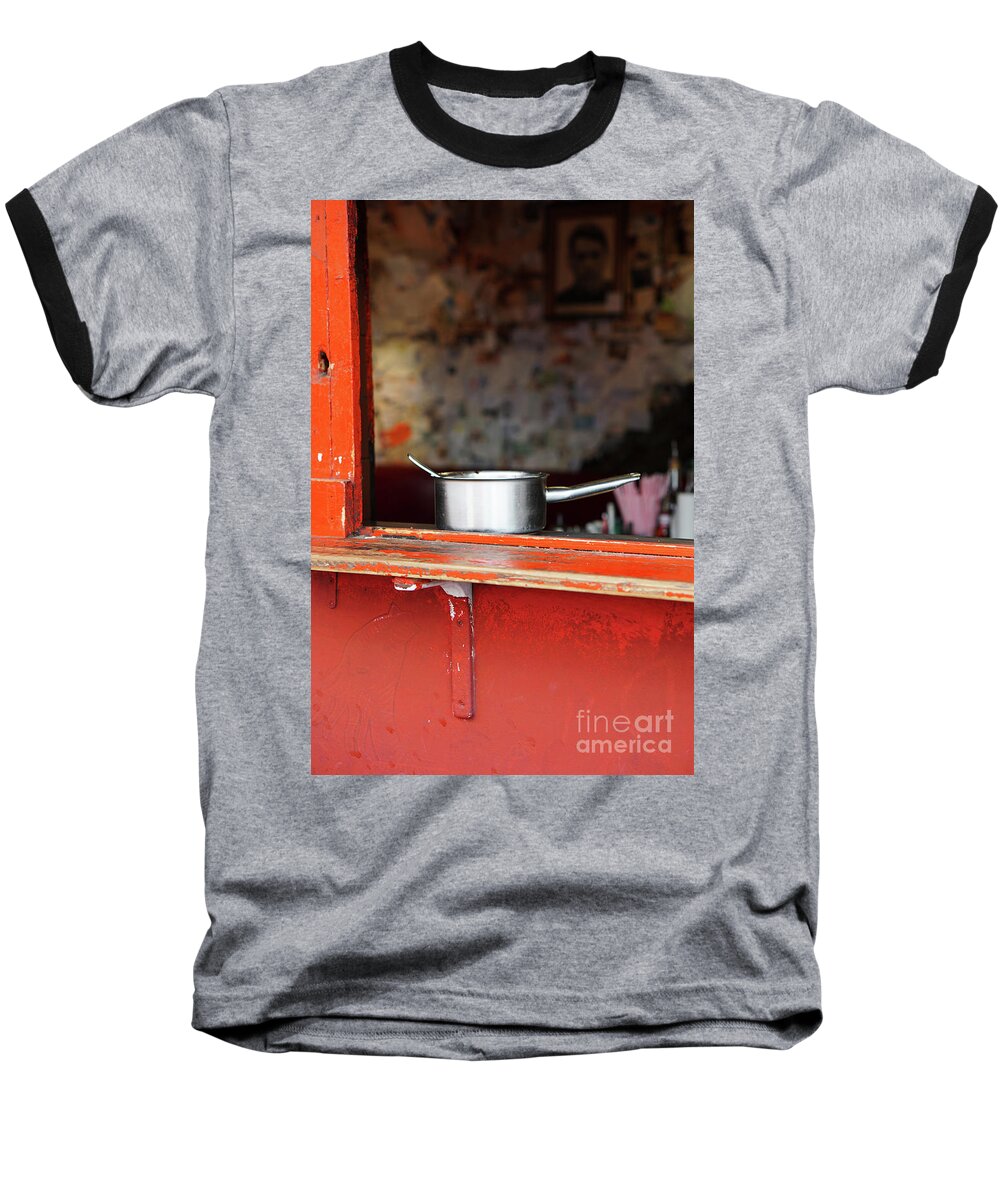Cooking Pot Baseball T-Shirt featuring the photograph Cooking Pot by Jasna Buncic