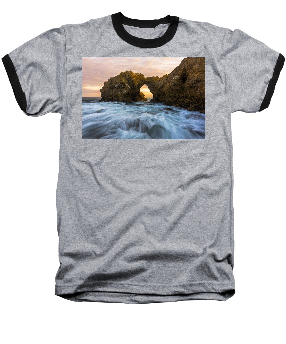 Califorina Baseball T-Shirt featuring the photograph Corona Del Mar by Dustin LeFevre