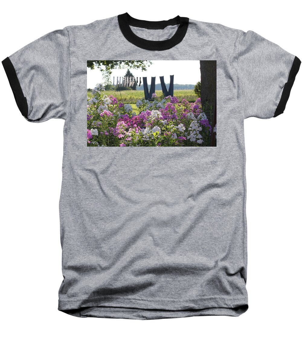 Laundry Baseball T-Shirt featuring the photograph Country Laundry by Lauri Novak