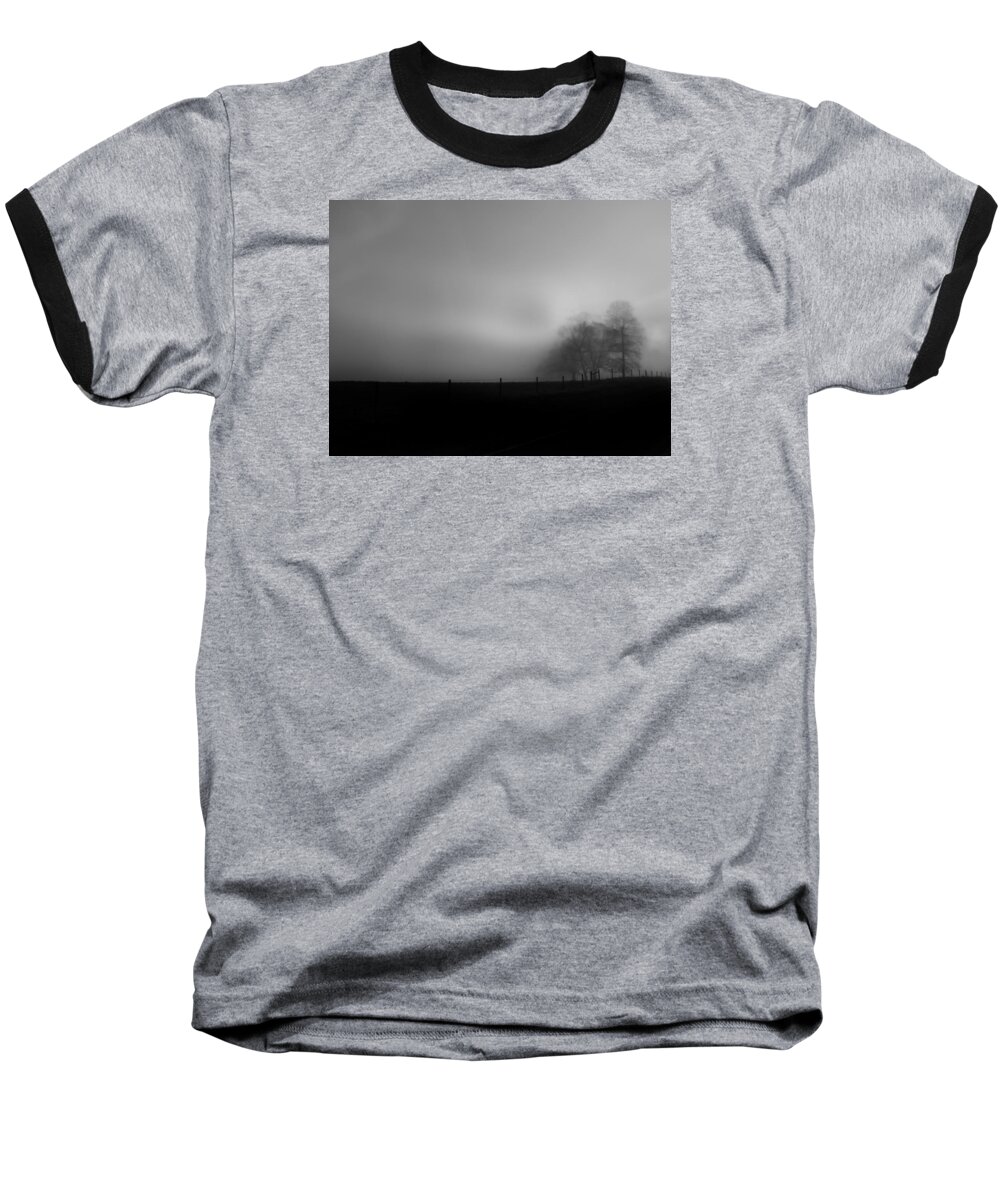 Fences Baseball T-Shirt featuring the photograph Country Morning Vision Georgia USA by Sally Ross