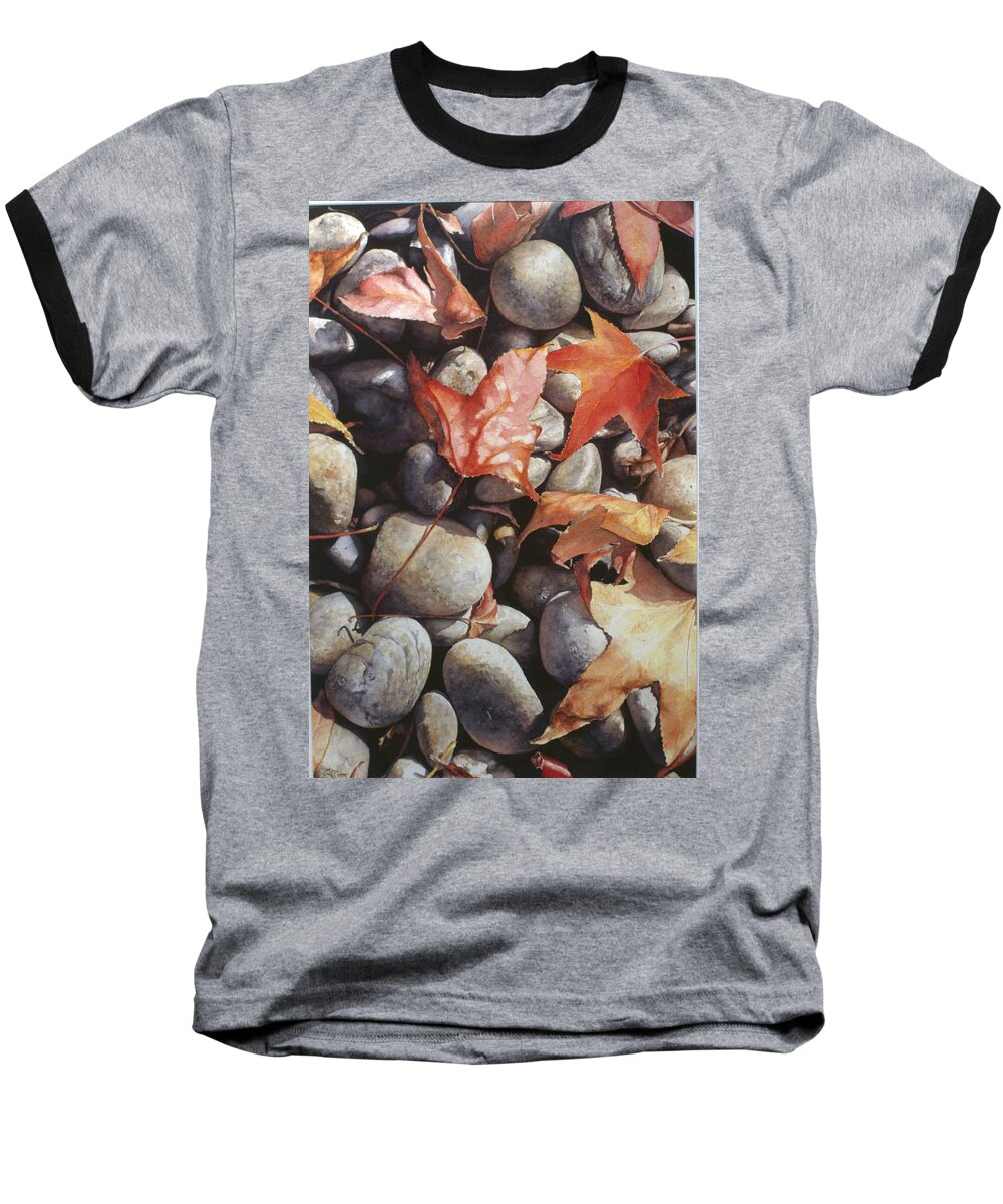 Landscape Baseball T-Shirt featuring the painting Cowper Street #1 by Barbara Pease