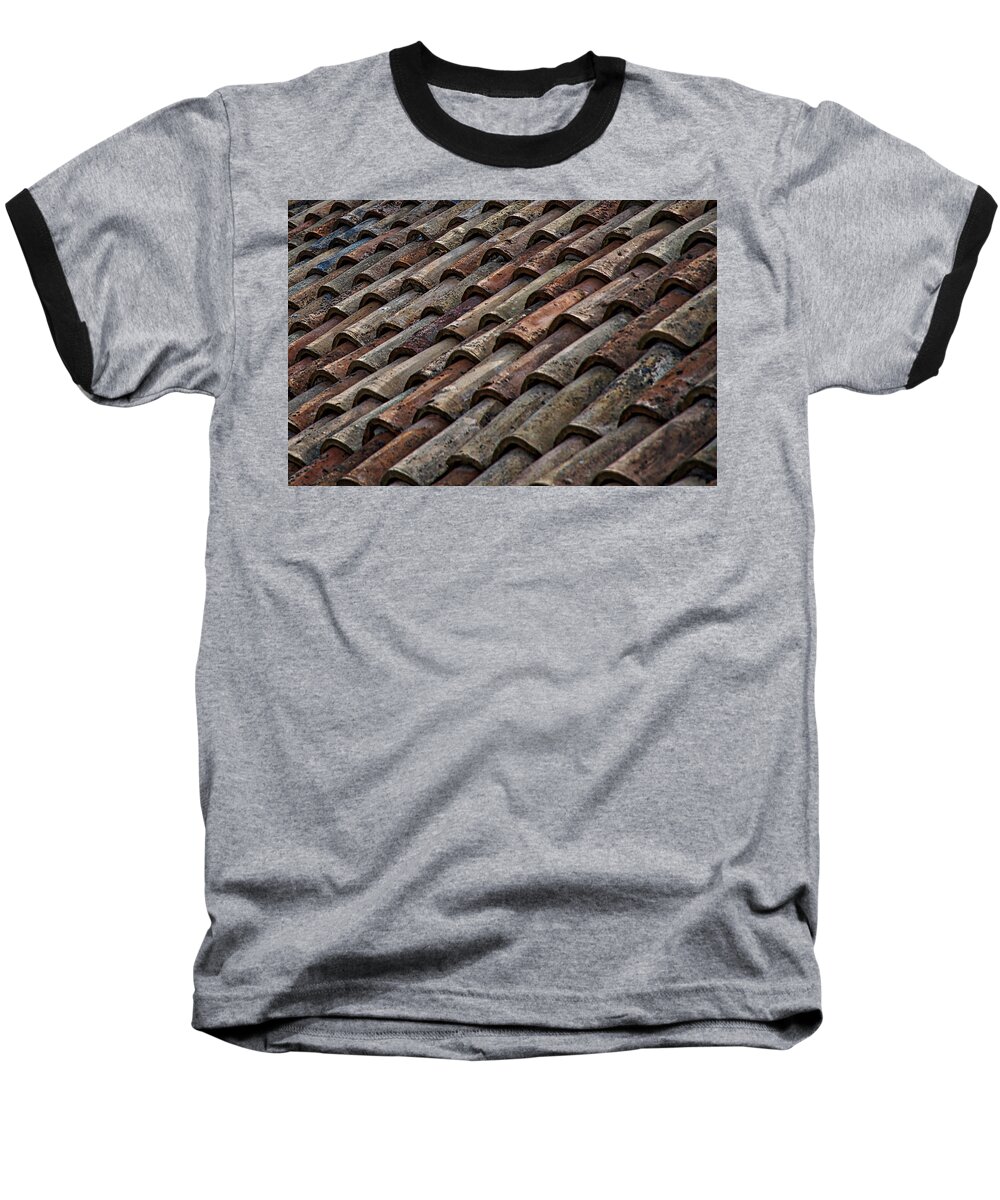 Croatia Baseball T-Shirt featuring the photograph Croatian Roof Tiles by Stuart Litoff