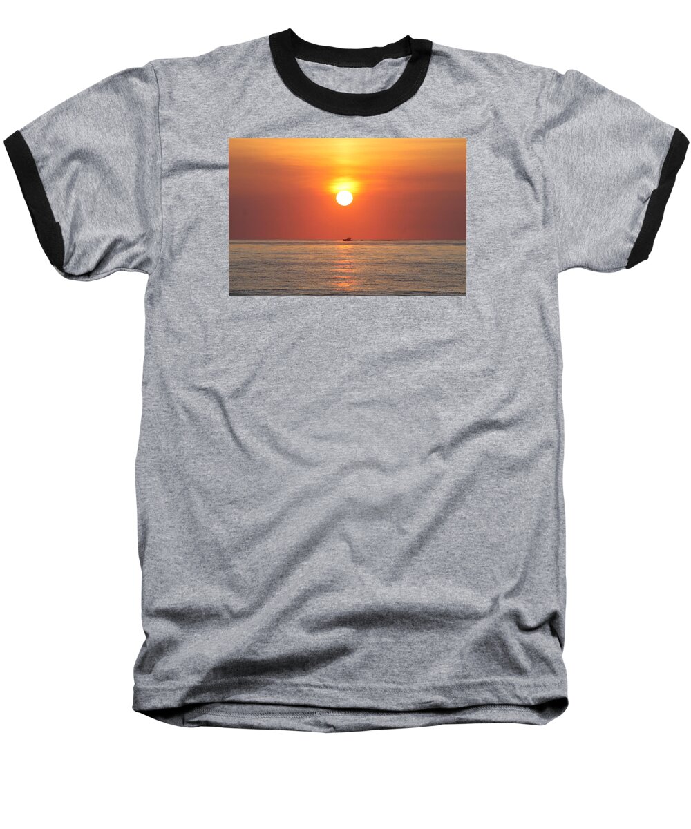 Boat Baseball T-Shirt featuring the photograph Cruising On The Sunshine by Robert Banach