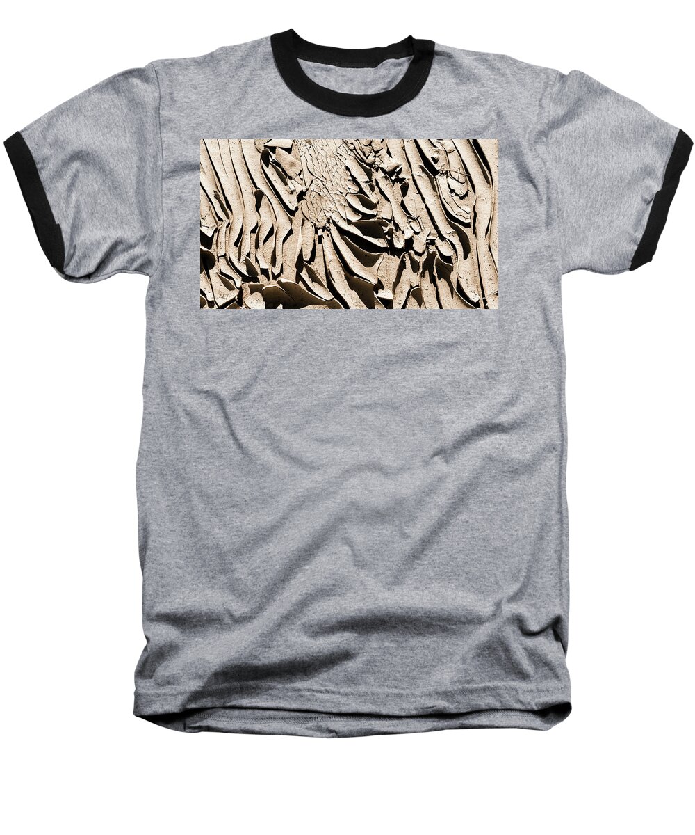 Curled Baseball T-Shirt featuring the photograph Curled Up by Steven Milner