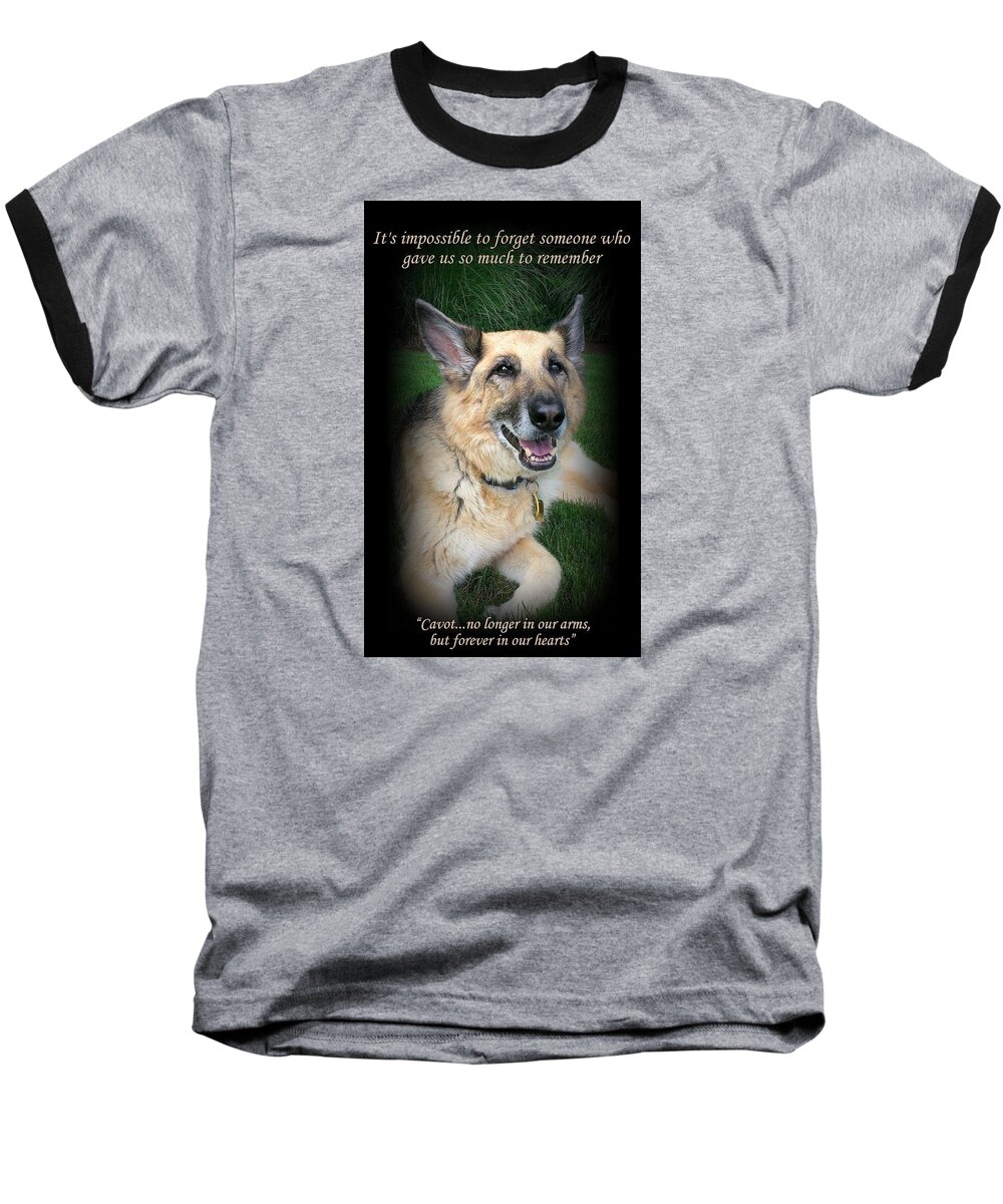 Quote Baseball T-Shirt featuring the photograph Custom Paw Print Cavot by Sue Long